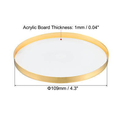 Harfington Inner Dia. Lampshade Diffuser, Dustproof Dust Protection Cover Acrylic Board for Barrel Lamp Shade