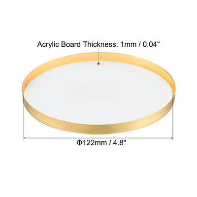 Harfington Inner Dia. Lampshade Diffuser, Dustproof Dust Protection Cover Acrylic Board for Barrel Lamp Shade
