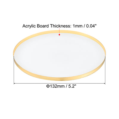 Harfington Inner Dia. Lampshade Diffuser, Dustproof Dust Protection Cover Acrylic Board for Barrel Lamp Shade