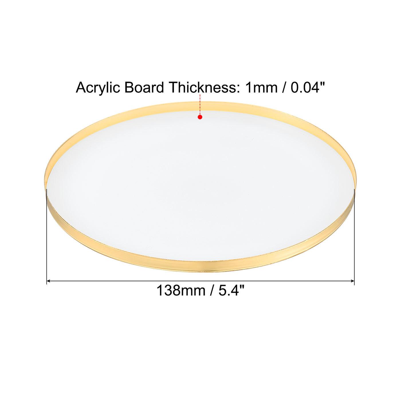 Harfington Inner Dia. Lampshade Diffuser, Dustproof Dust Protection Cover Acrylic Board for Barrel Lamp Shade