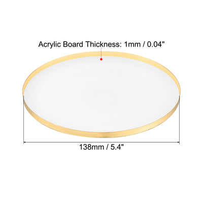 Harfington Inner Dia. Lampshade Diffuser, Dustproof Dust Protection Cover Acrylic Board for Barrel Lamp Shade