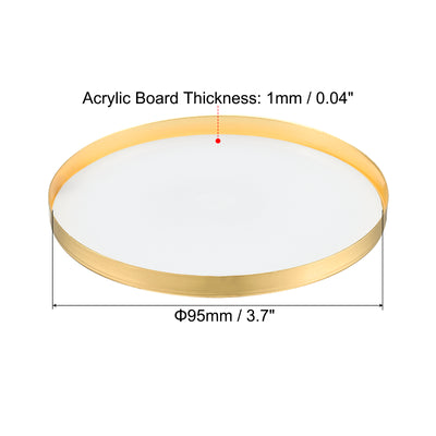 Harfington Lampshade Diffuser, Dust Protection Cover Acrylic Board for Barrel Lamp Shade