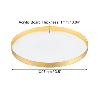 Harfington Lampshade Diffuser, Dust Protection Cover Acrylic Board for Barrel Lamp Shade