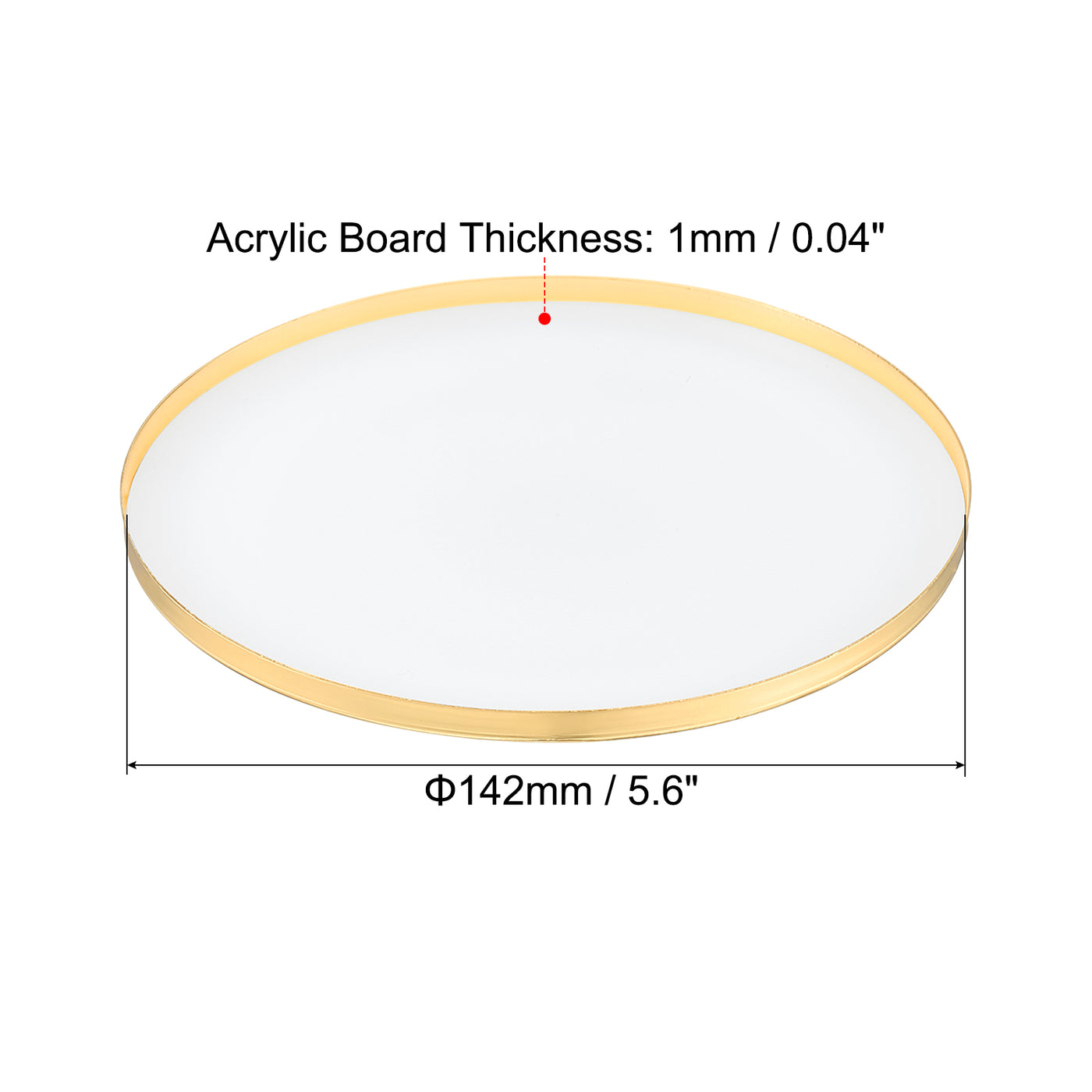 Harfington Inner Dia. Lampshade Diffuser, Dustproof Dust Protection Cover Acrylic Board for Barrel Lamp Shade