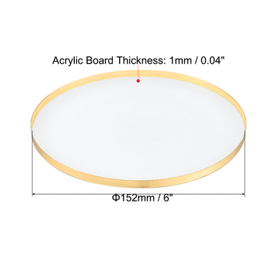 Harfington Inner Dia. Lampshade Diffuser, Dustproof Dust Protection Cover Acrylic Board for Barrel Lamp Shade