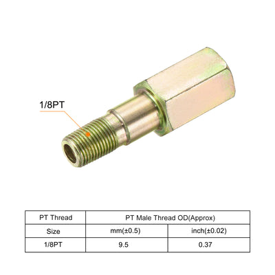 Harfington Iron Extension Hex Pipe Fitting Female to Male Thread Connector Adapter