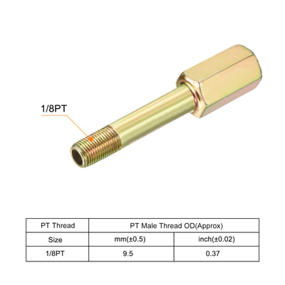 Harfington Iron Extension Hex Pipe Fitting Female to Male Thread Connector Adapter