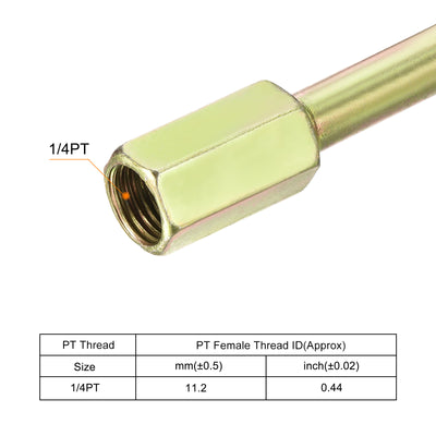 Harfington Iron Extension Hex Pipe Fitting Female to Male Thread Connector Adapter