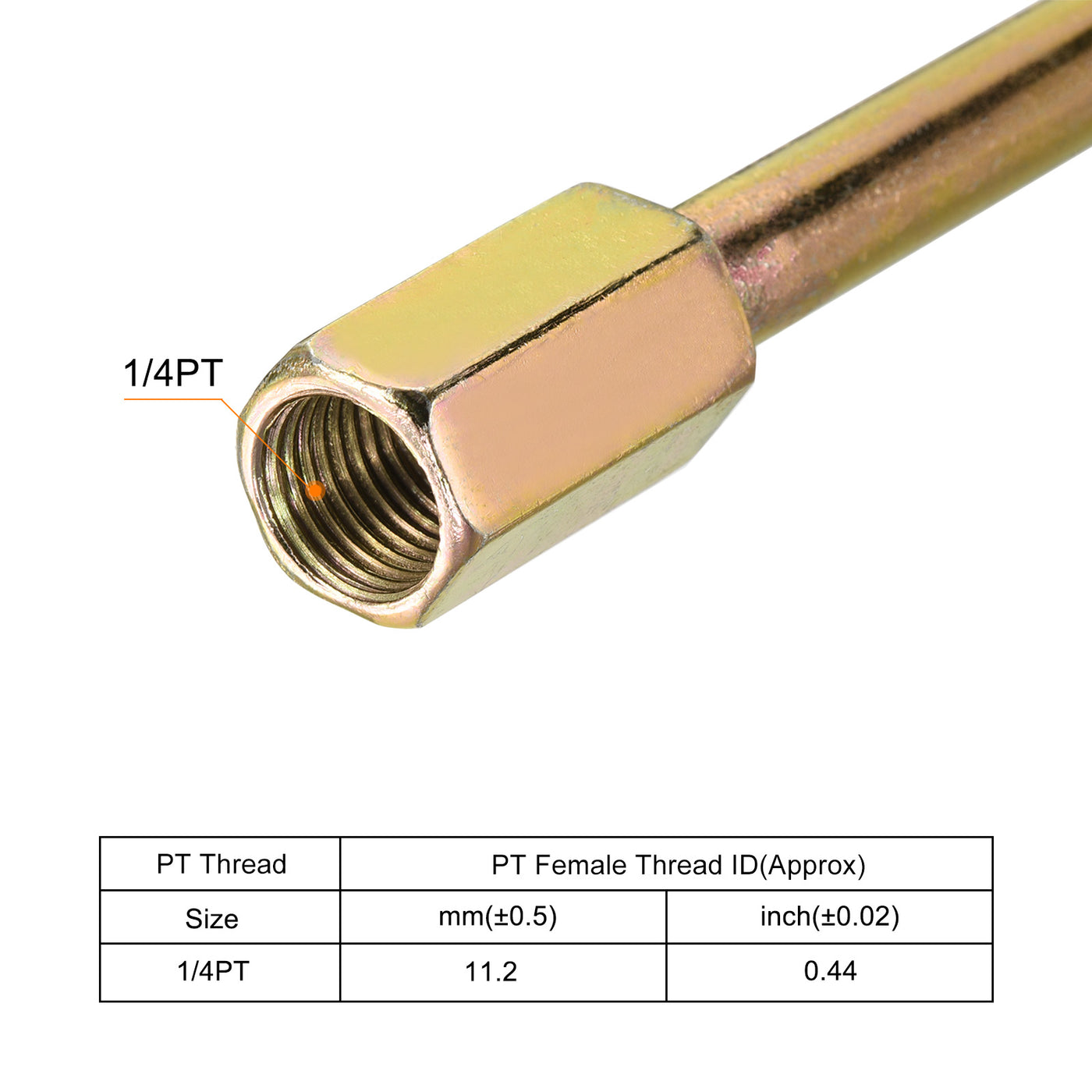 Harfington Iron Extension Hex Pipe Fitting Female to Male Thread Connector Adapter