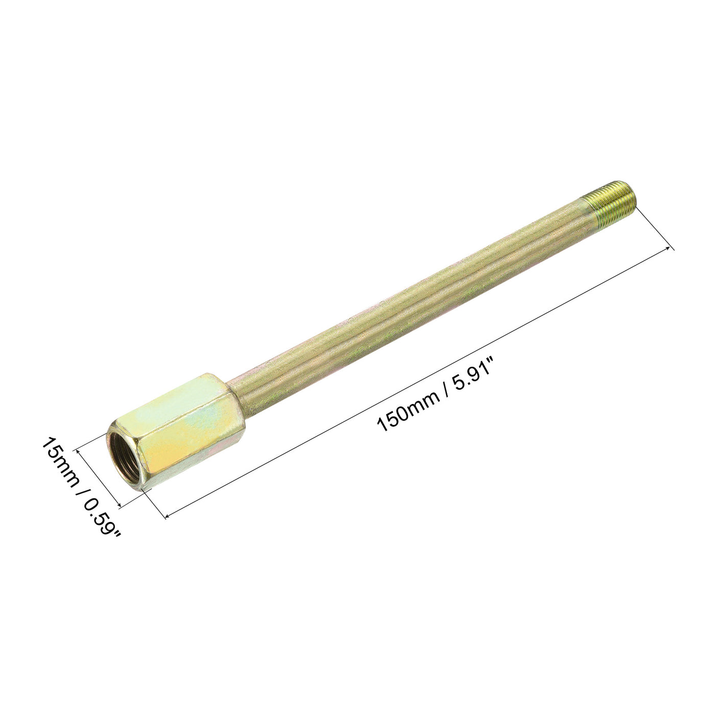 Harfington Iron Extension Hex Pipe Fitting Female to Male Thread Connector Adapter