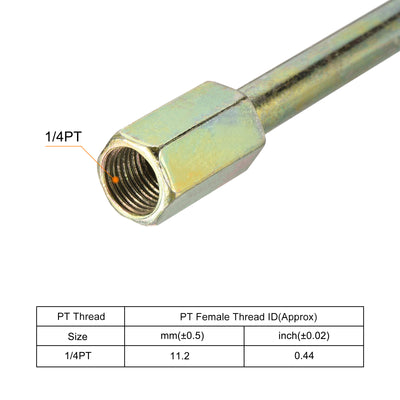 Harfington Iron Extension Hex Pipe Fitting Female to Male Thread Connector Adapter
