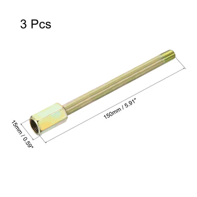 Harfington Iron Extension Hex Pipe Fitting Female to Male Thread Connector Adapter