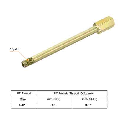 Harfington Iron Extension Hex Pipe Fitting Female to Male Thread Connector Adapter