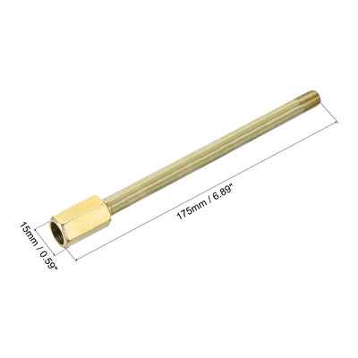 Harfington Iron Extension Hex Pipe Fitting Female to Male Thread Connector Adapter