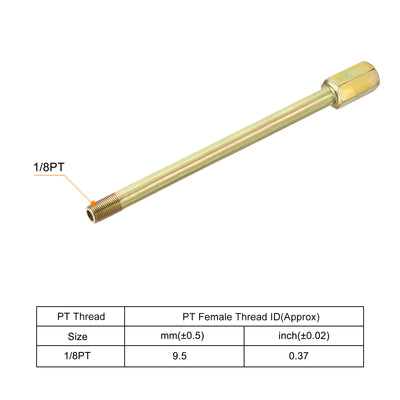 Harfington Iron Extension Hex Pipe Fitting Female to Male Thread Connector Adapter