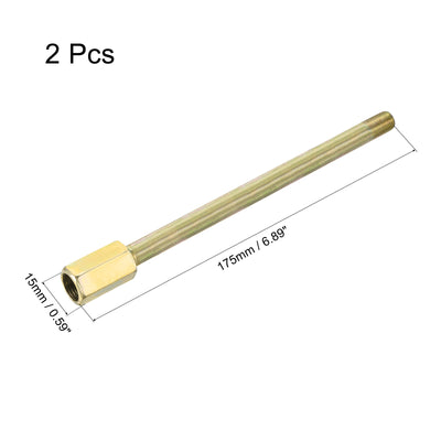 Harfington Iron Extension Hex Pipe Fitting Female to Male Thread Connector Adapter