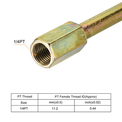 Harfington Iron Extension Hex Pipe Fitting Female to Male Thread Connector Adapter