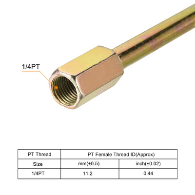 Harfington Iron Extension Hex Pipe Fitting Female to Male Thread Connector Adapter