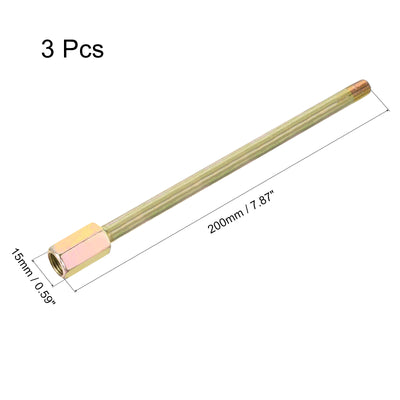 Harfington Iron Extension Hex Pipe Fitting Female to Male Thread Connector Adapter