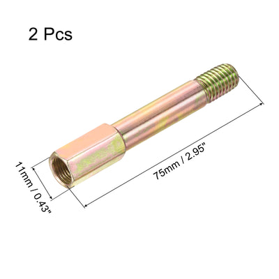 Harfington Iron Extension Hex Pipe Fitting Female to Male Thread Connector