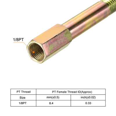 Harfington Iron Extension Hex Pipe Fitting Female to Male Thread Connector