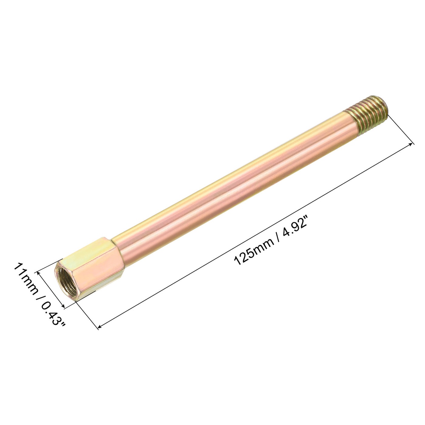 Harfington Iron Extension Hex Pipe Fitting Female to Male Thread Connector