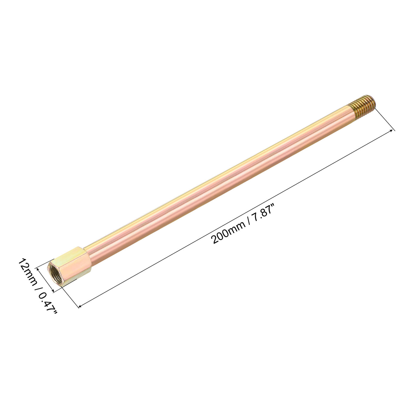 Harfington Iron Extension Hex Pipe Fitting Female to Male Thread Connector