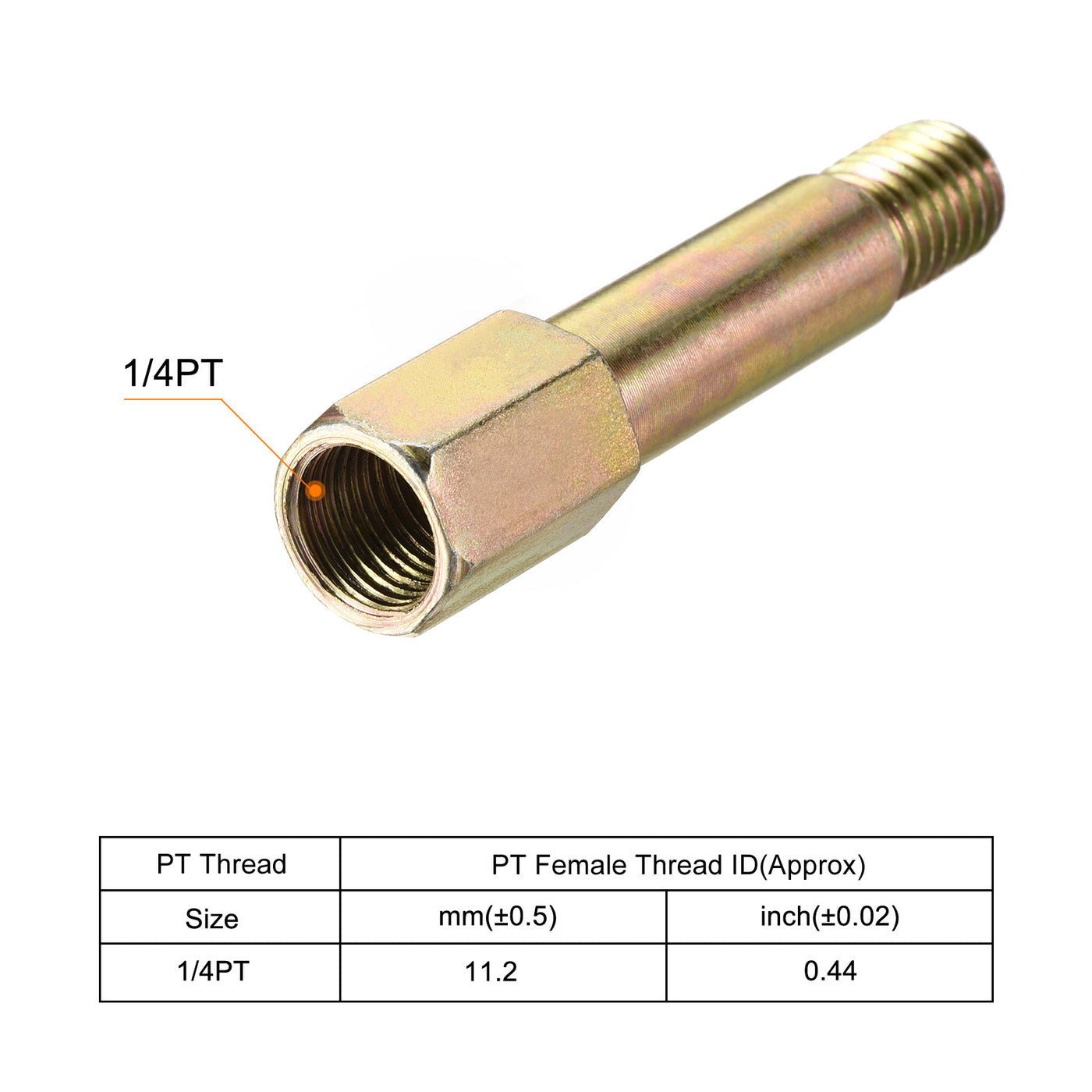 Harfington Iron Extension Hex Fitting Female to Male Thread Connector Adapter