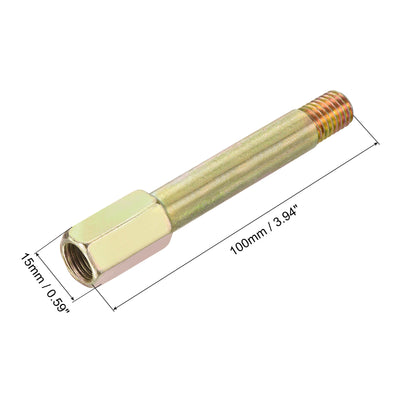 Harfington Iron Extension Hex Pipe Fitting Female to Male Connector Adapter