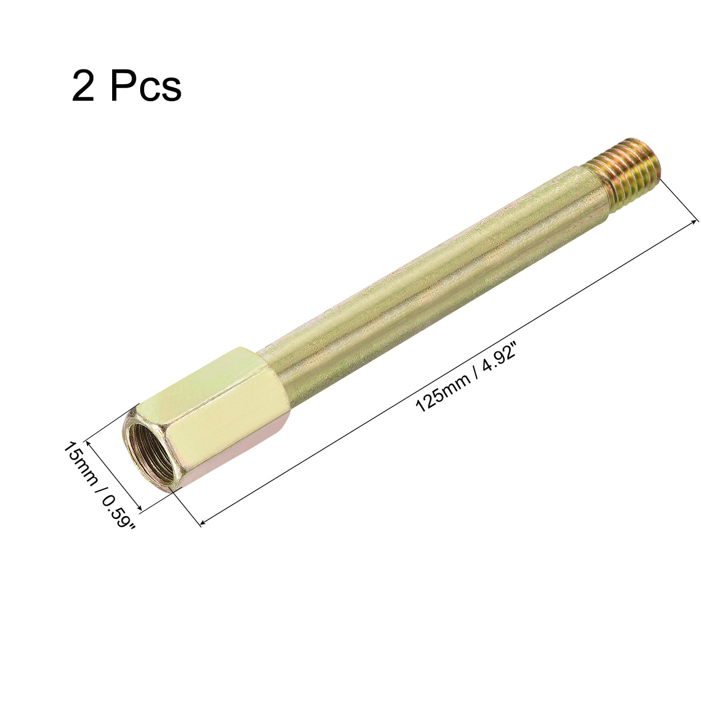 Harfington Iron Extension Hex Pipe Fitting Female to Male Connector Adapter