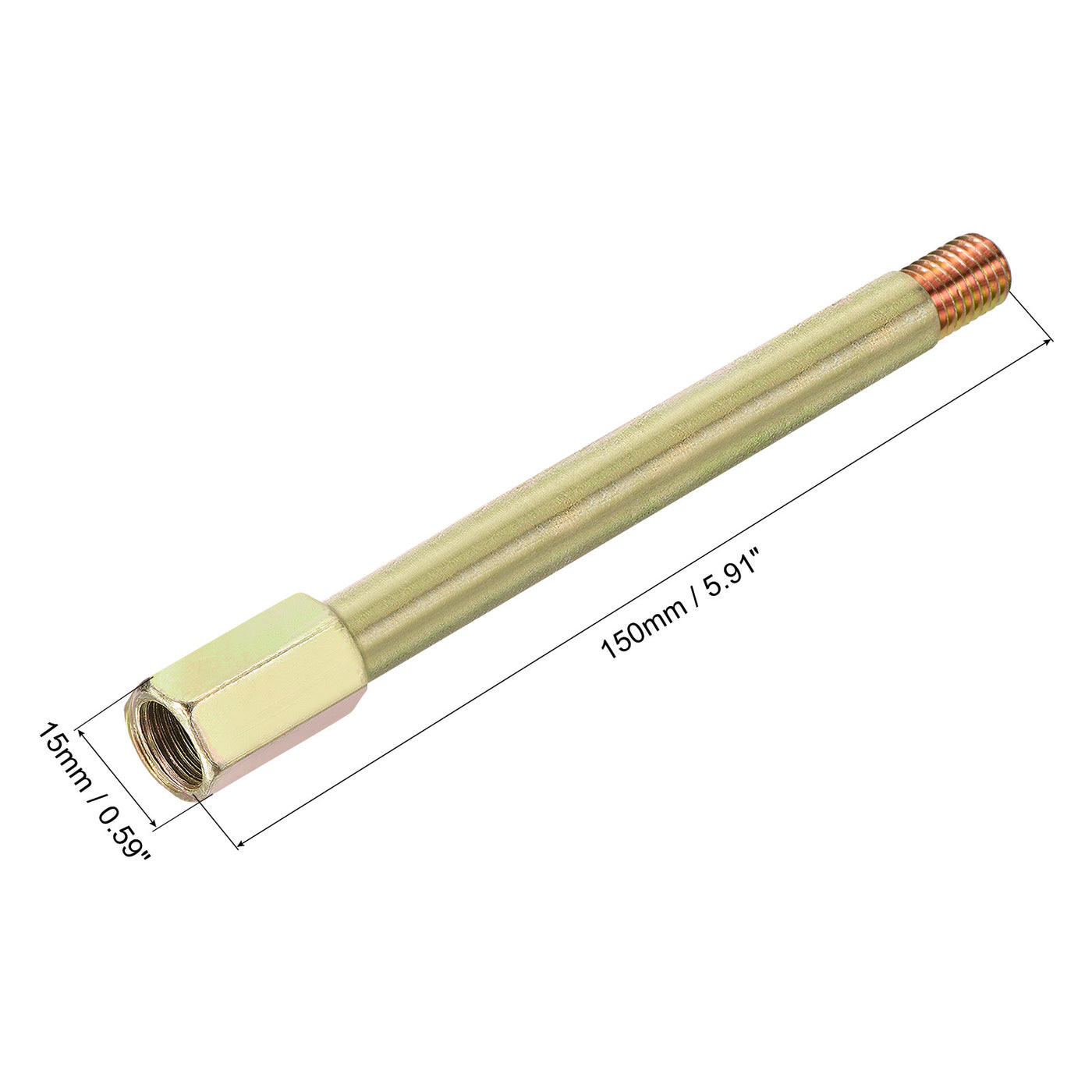 Harfington Iron Extension Hex Pipe Fitting Female to Male Connector Adapter