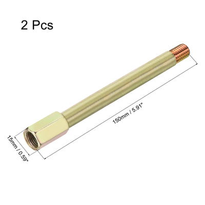 Harfington Iron Extension Hex Pipe Fitting Female to Male Connector Adapter