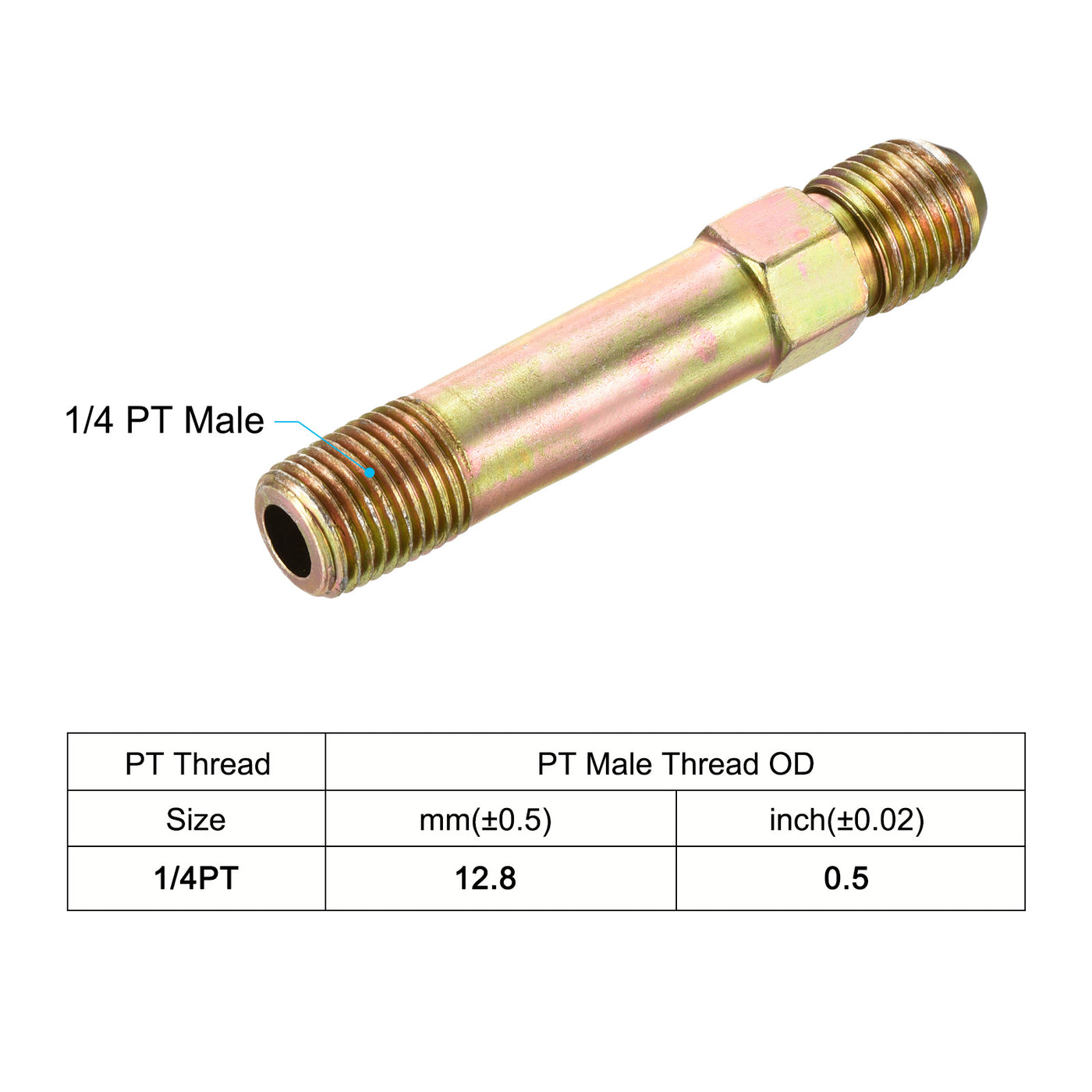 Harfington Extension Pipe Fitting Male Thread Adapter Extension Connector Hex Coupling