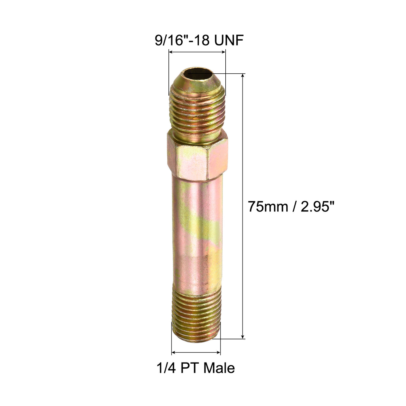 Harfington Extension Pipe Fitting Male Thread Adapter Extension Connector Hex Coupling