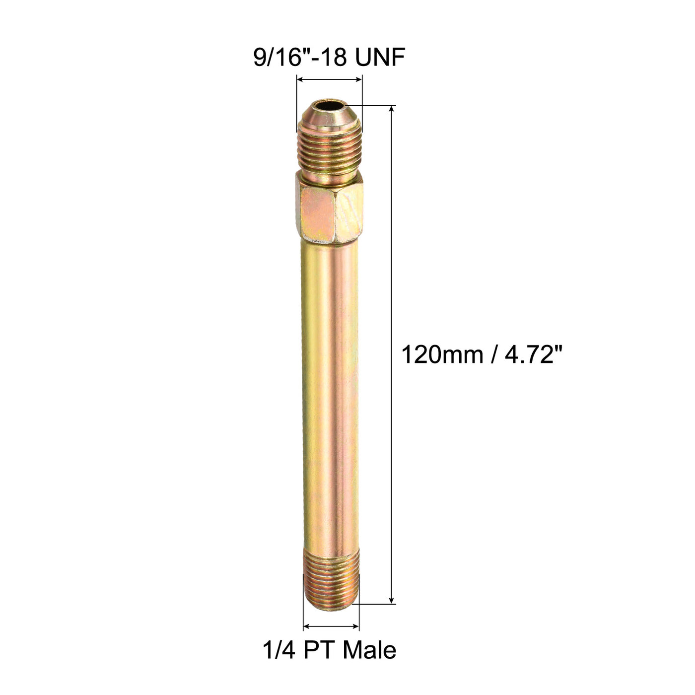 Harfington Extension Pipe Fitting Male Thread Adapter Extension Connector Hex Coupling