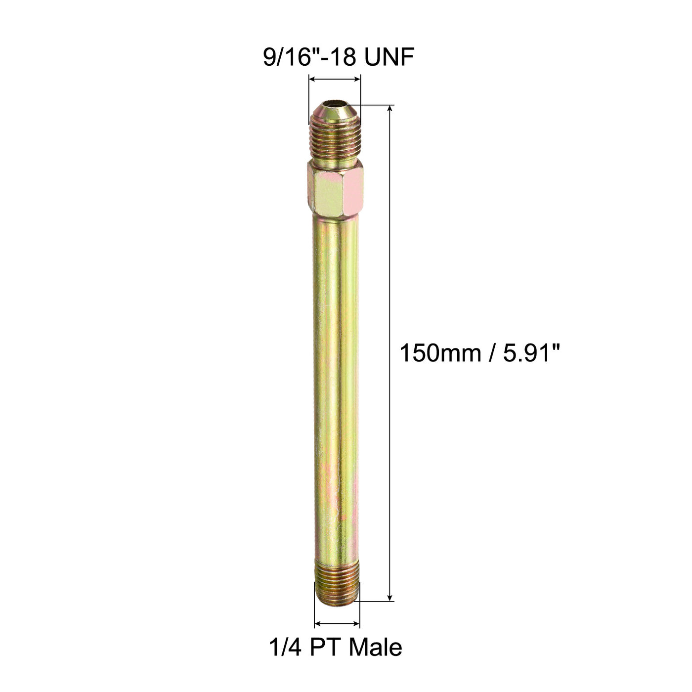 Harfington Extension Pipe Fitting Male Thread Adapter Extension Connector Hex Coupling