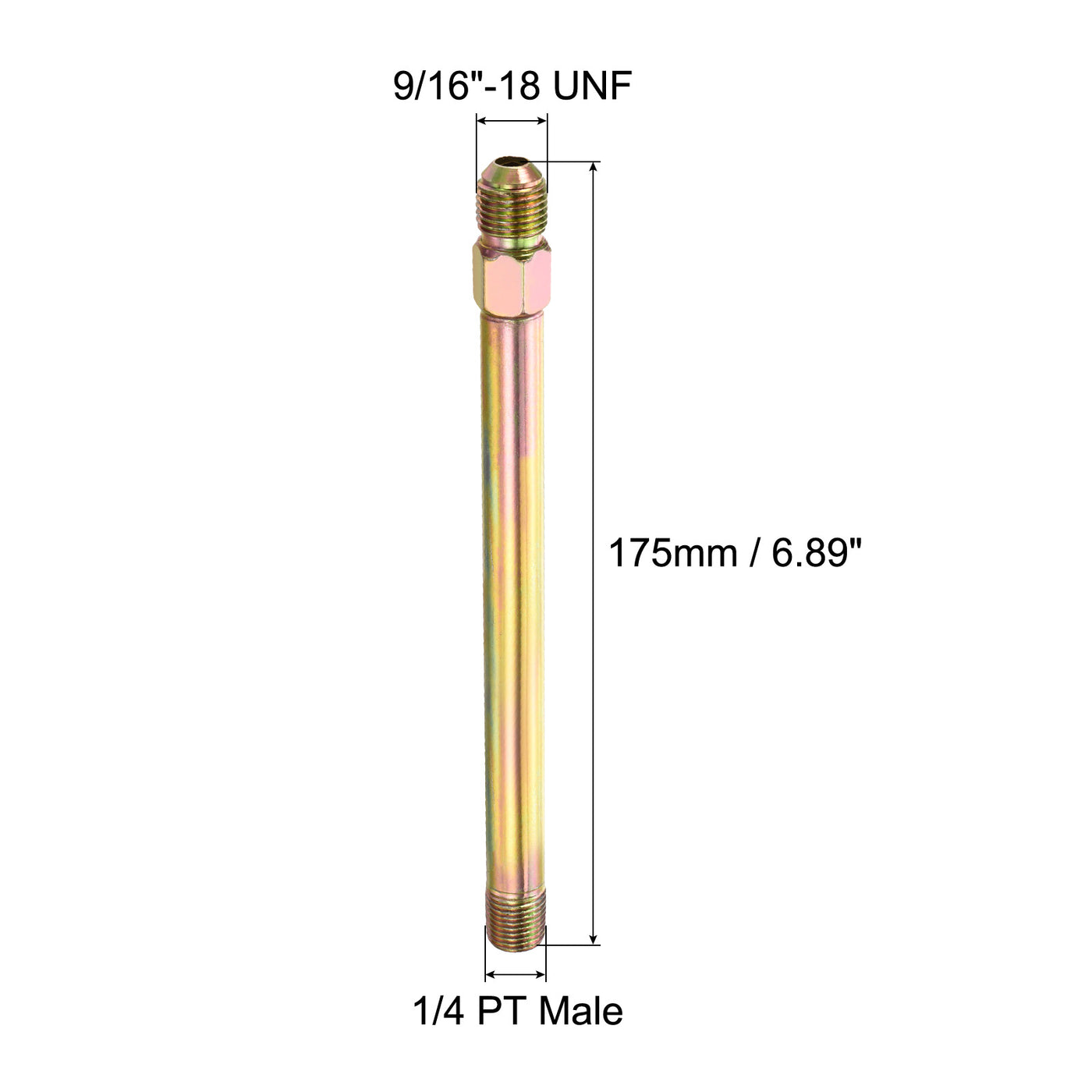 Harfington Extension Pipe Fitting Male Thread Adapter Extension Connector Hex Coupling