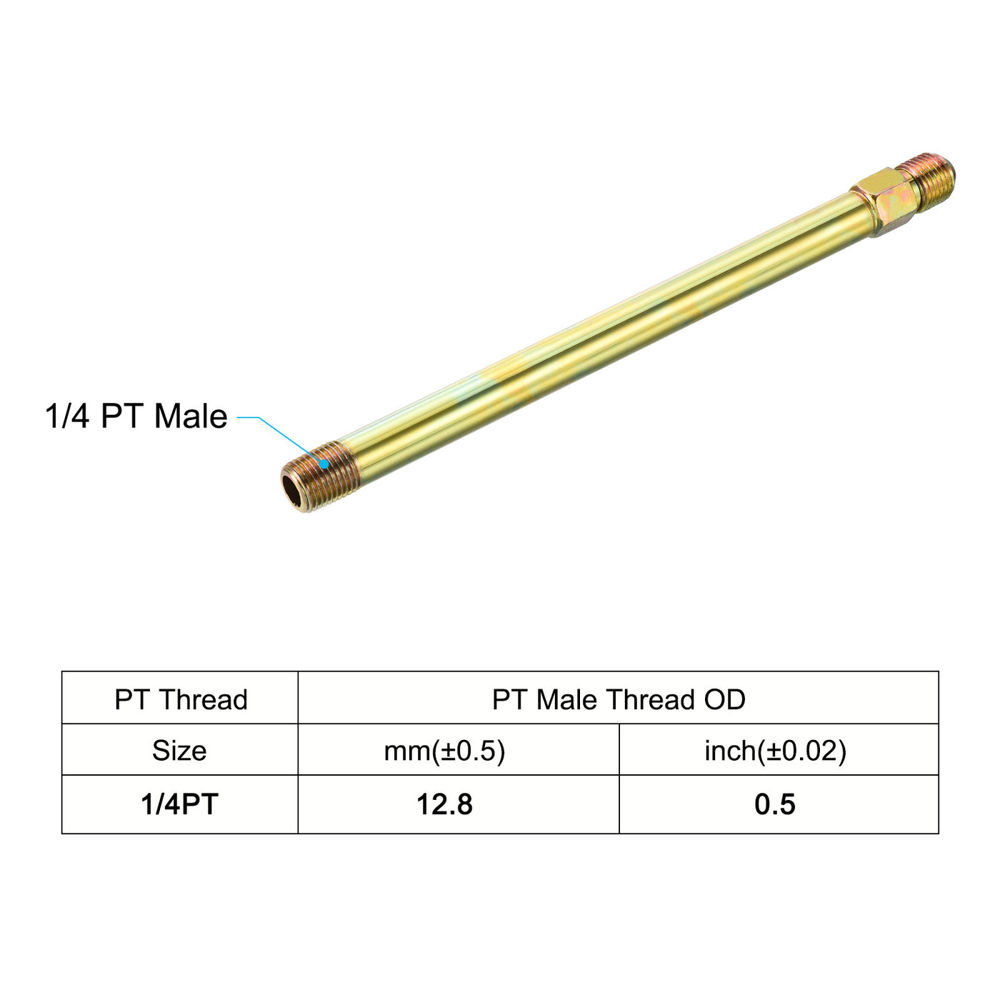 Harfington Extension Pipe Fitting Male Thread Adapter Extension Connector Hex Coupling