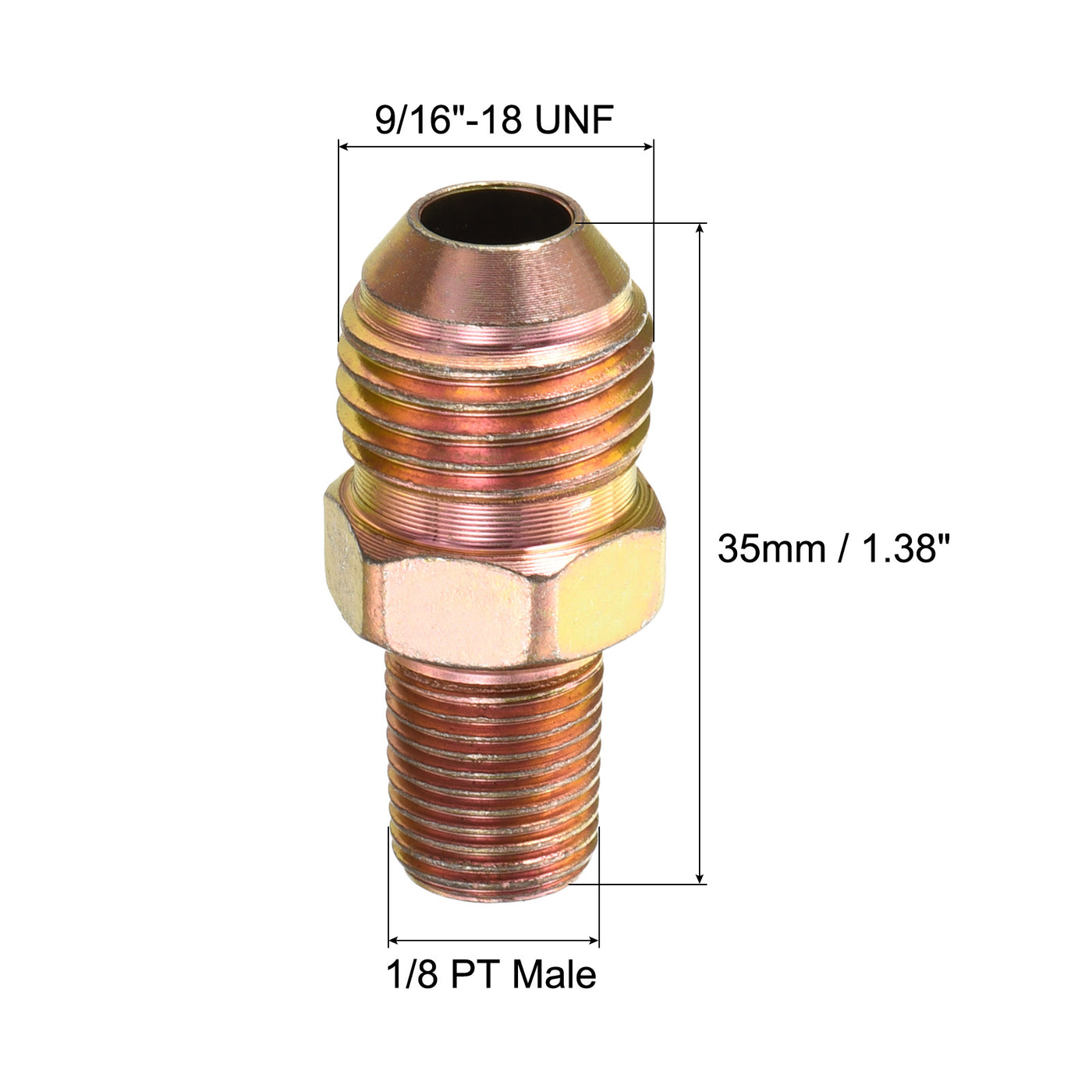 Harfington Extension Pipe Fitting Male to Male Thread, Adapter Extension Connector Hex Coupling