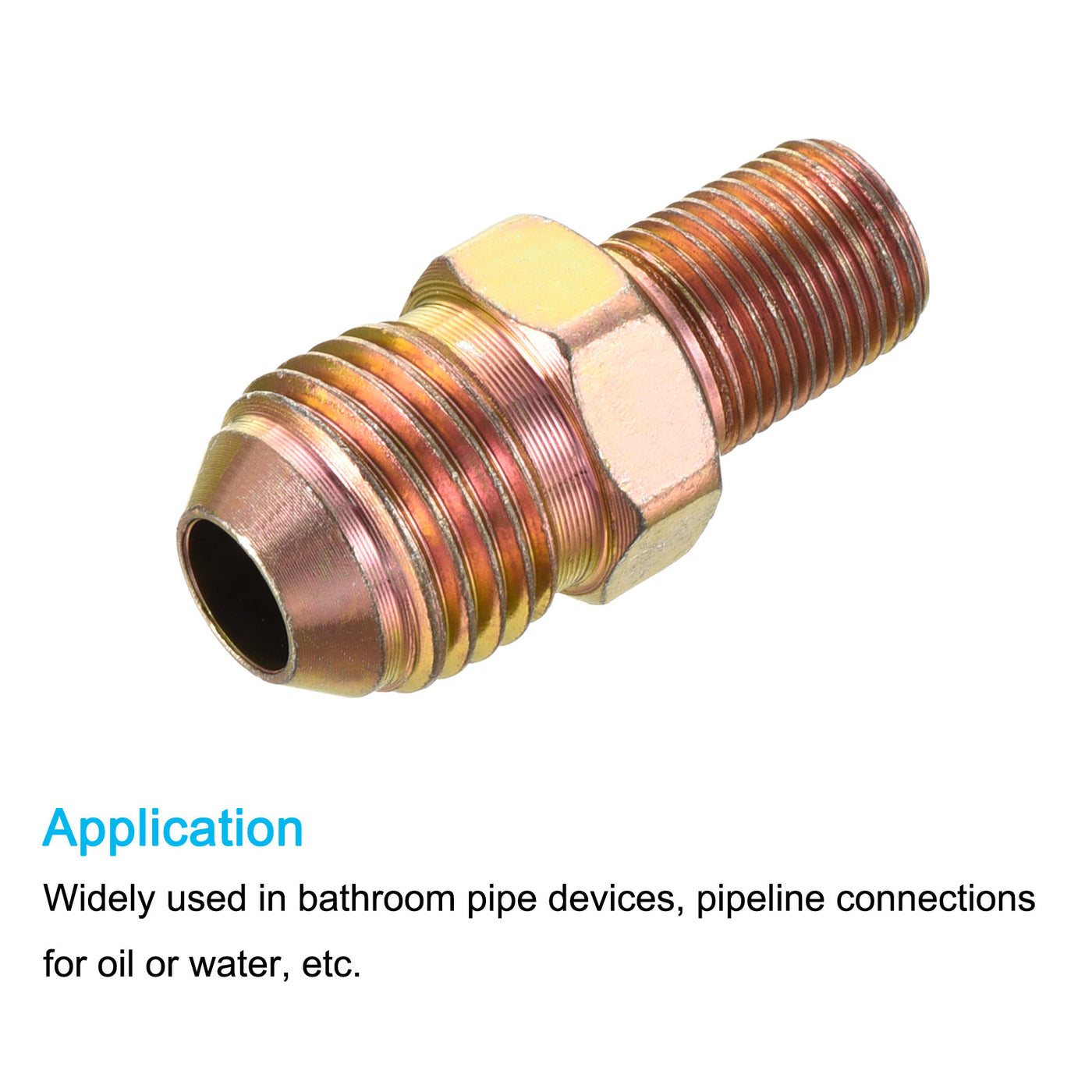 Harfington Extension Pipe Fitting Male to Male Thread, Adapter Extension Connector Hex Coupling