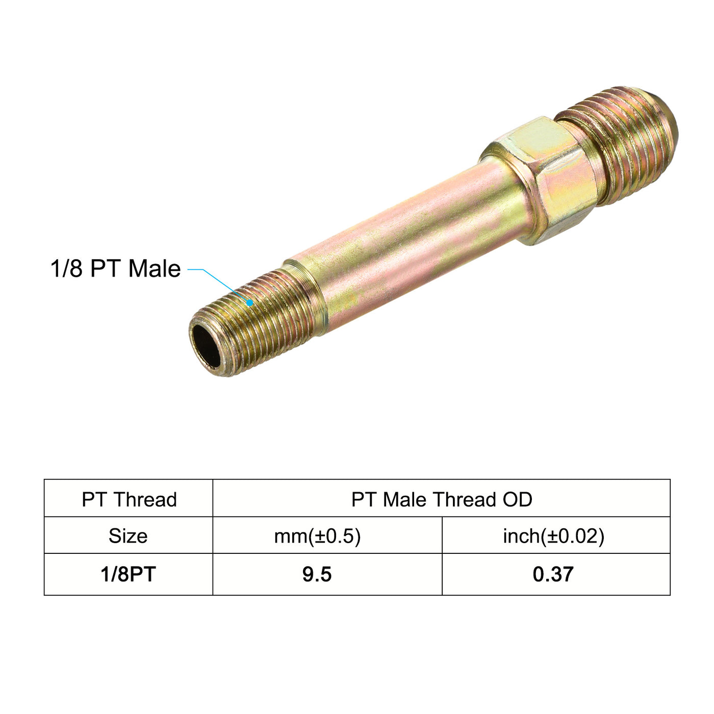 Harfington Extension Pipe Fitting Male to Male Thread Adapter Extension Hex Coupling