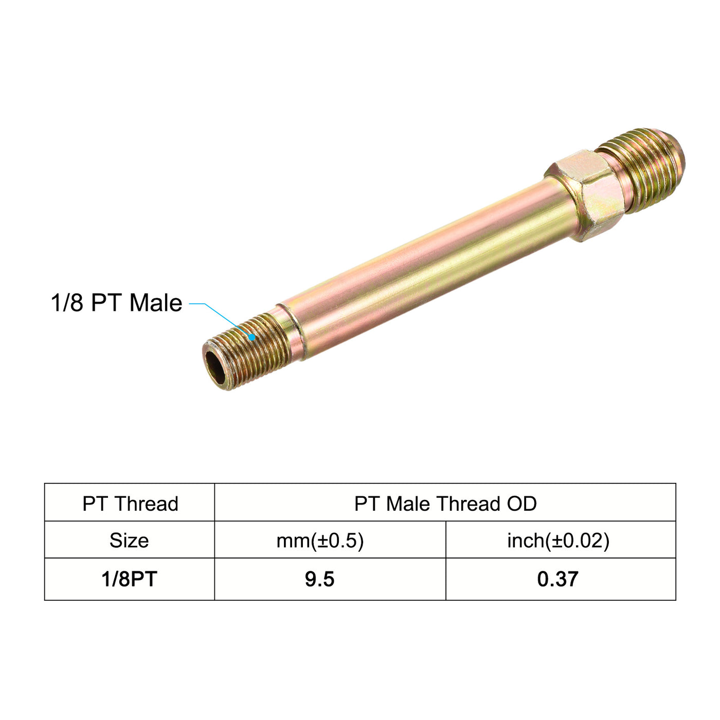 Harfington Extension Pipe Fitting Male to Male Thread Adapter Extension Hex Coupling