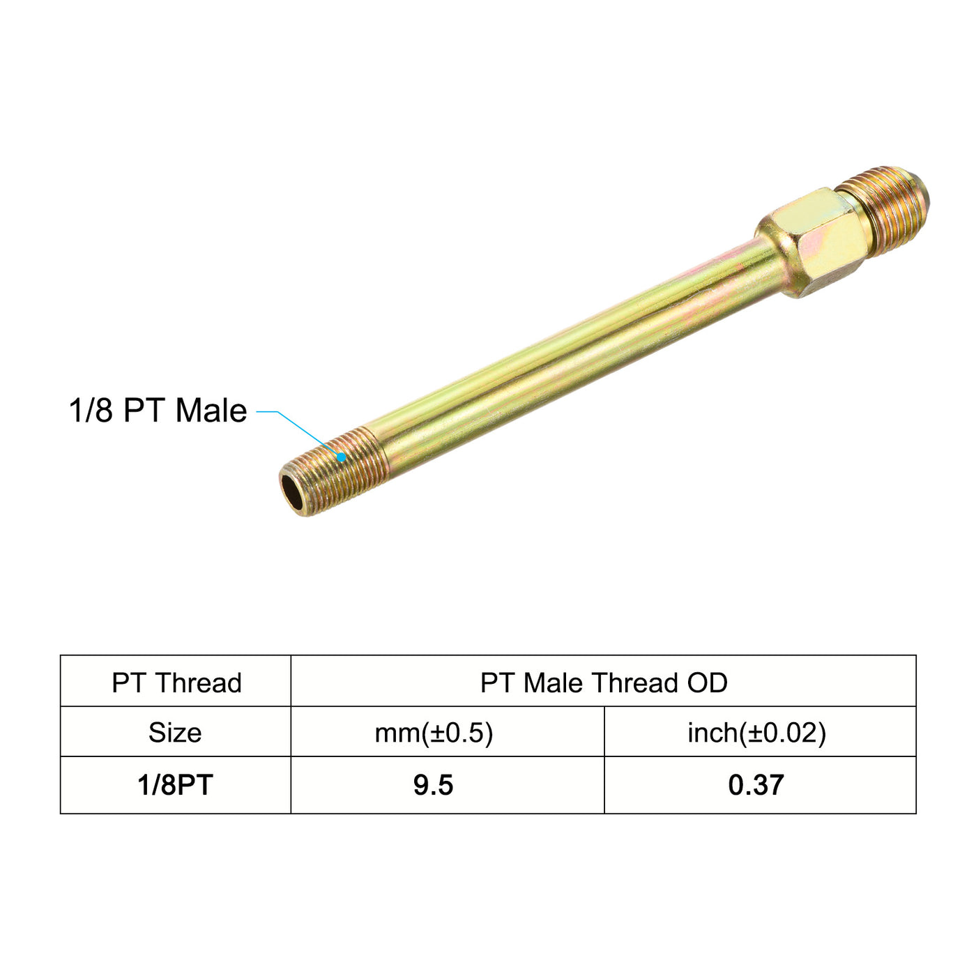 Harfington Extension Pipe Fitting Male to Male Thread Adapter Extension Hex Coupling