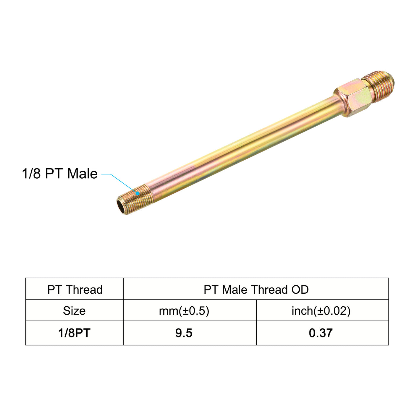 Harfington Extension Pipe Fitting Male to Male Thread Adapter Extension Hex Coupling