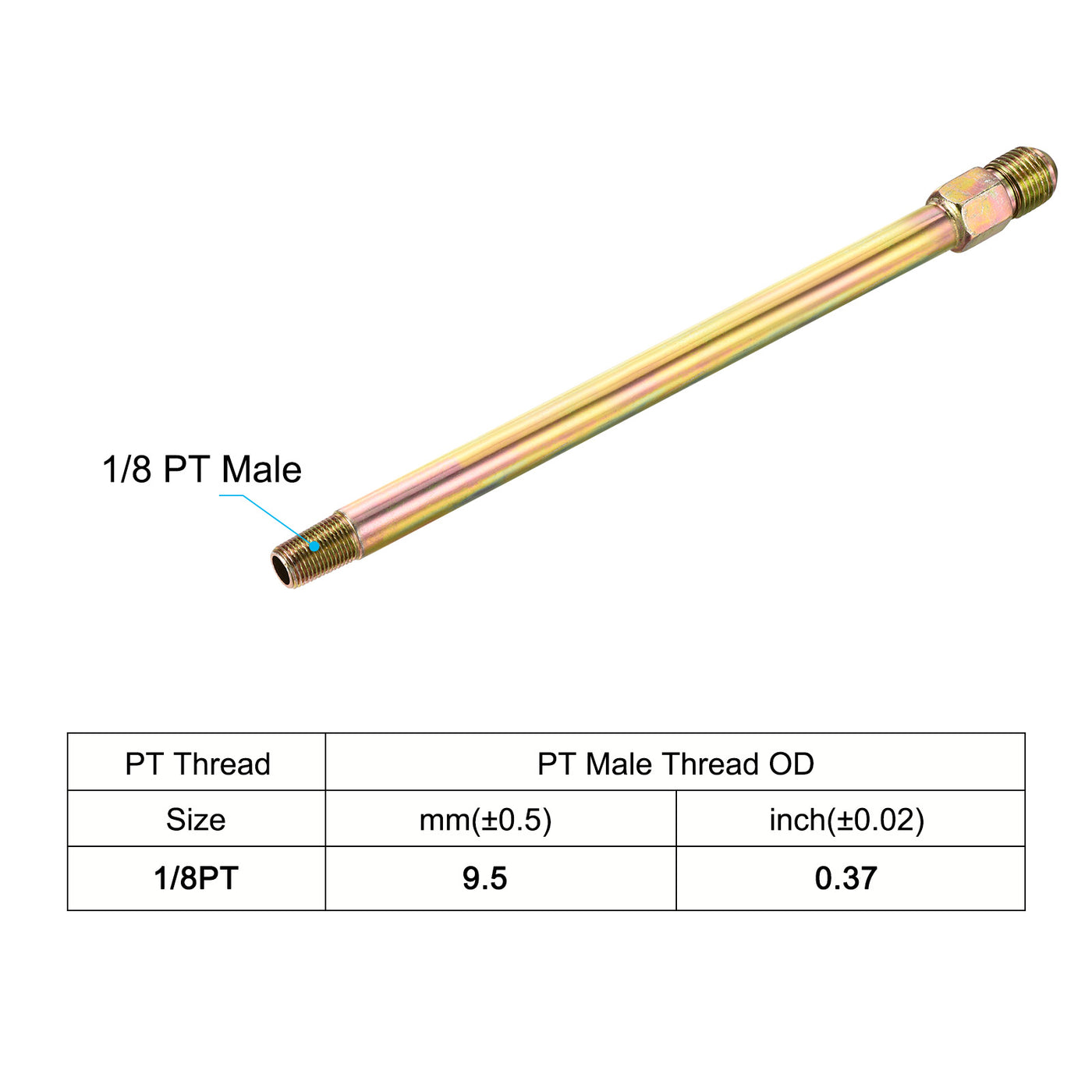 Harfington Extension Pipe Fitting Male to Male Thread Adapter Extension Hex Coupling