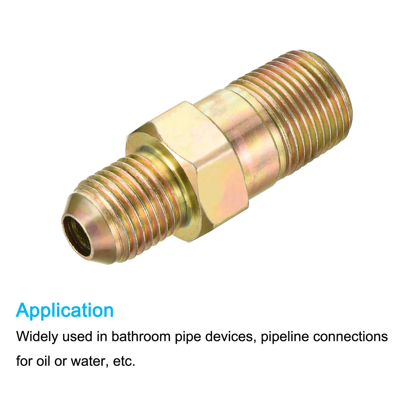 Harfington Extension Pipe Fittings Male to Male Thread Adapter Extension Connector Hex Coupling