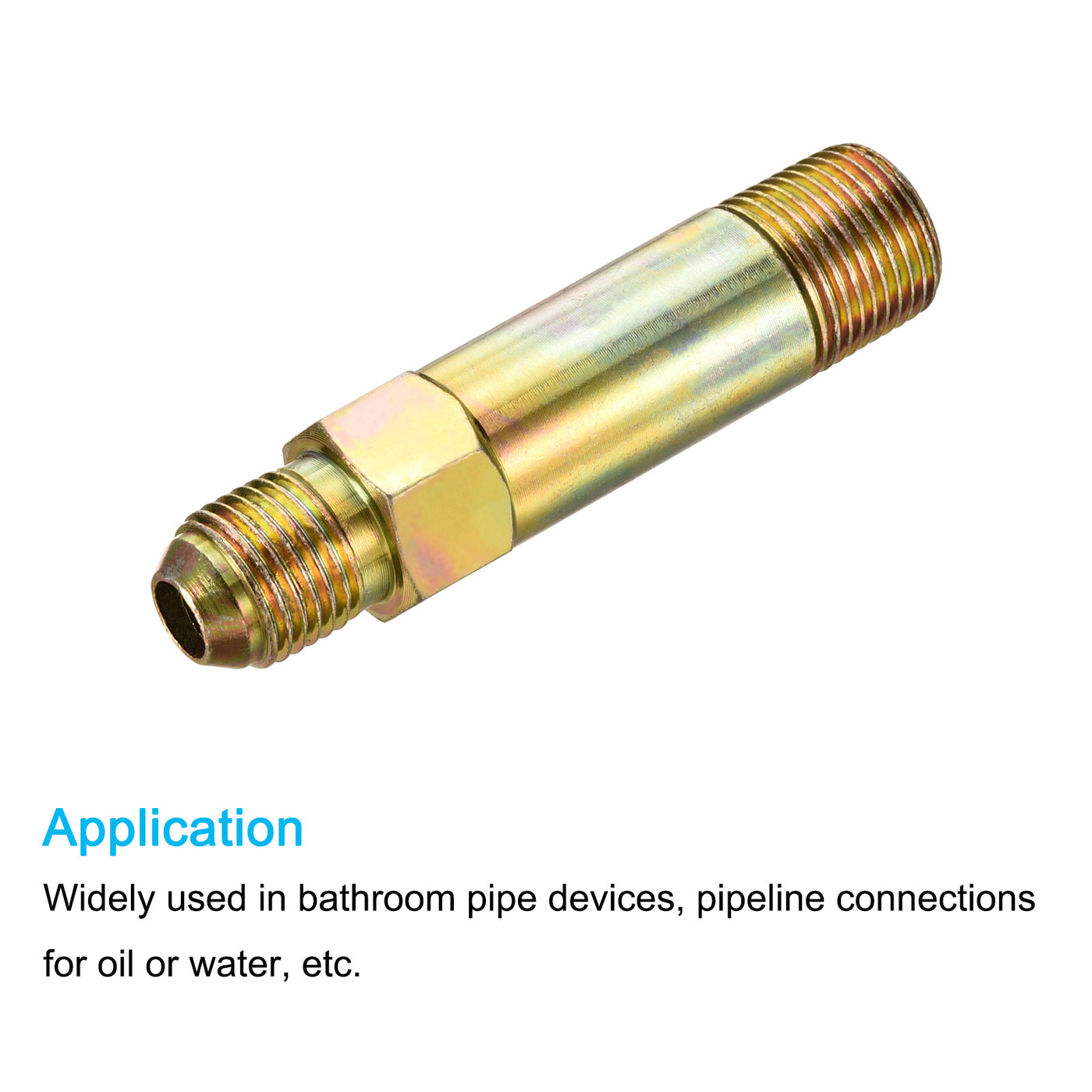 Harfington Extension Pipe Fittings Male to Male Thread Adapter Extension Connector Hex Coupling