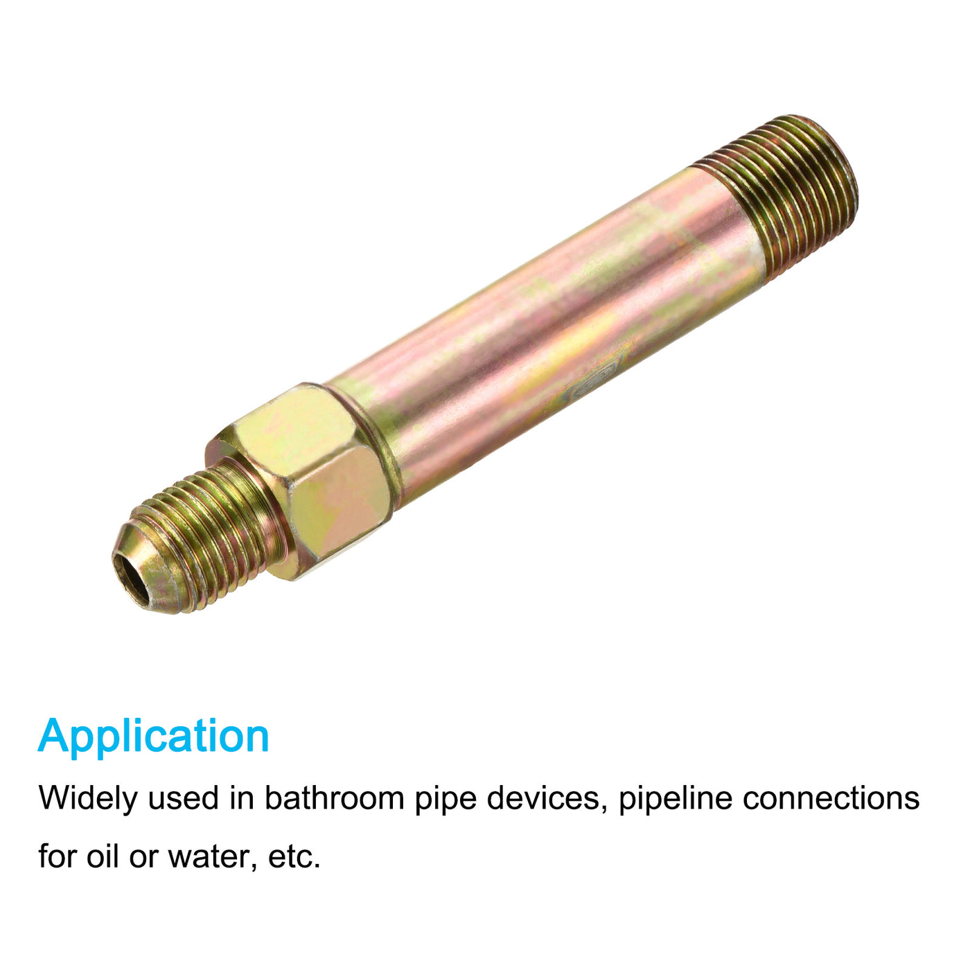 Harfington Extension Pipe Fitting Male to Male Thread Adapters Extension Connector Hex Coupling