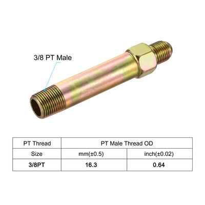 Harfington Extension Pipe Fitting Male to Male Thread Adapters Extension Connector Hex Coupling