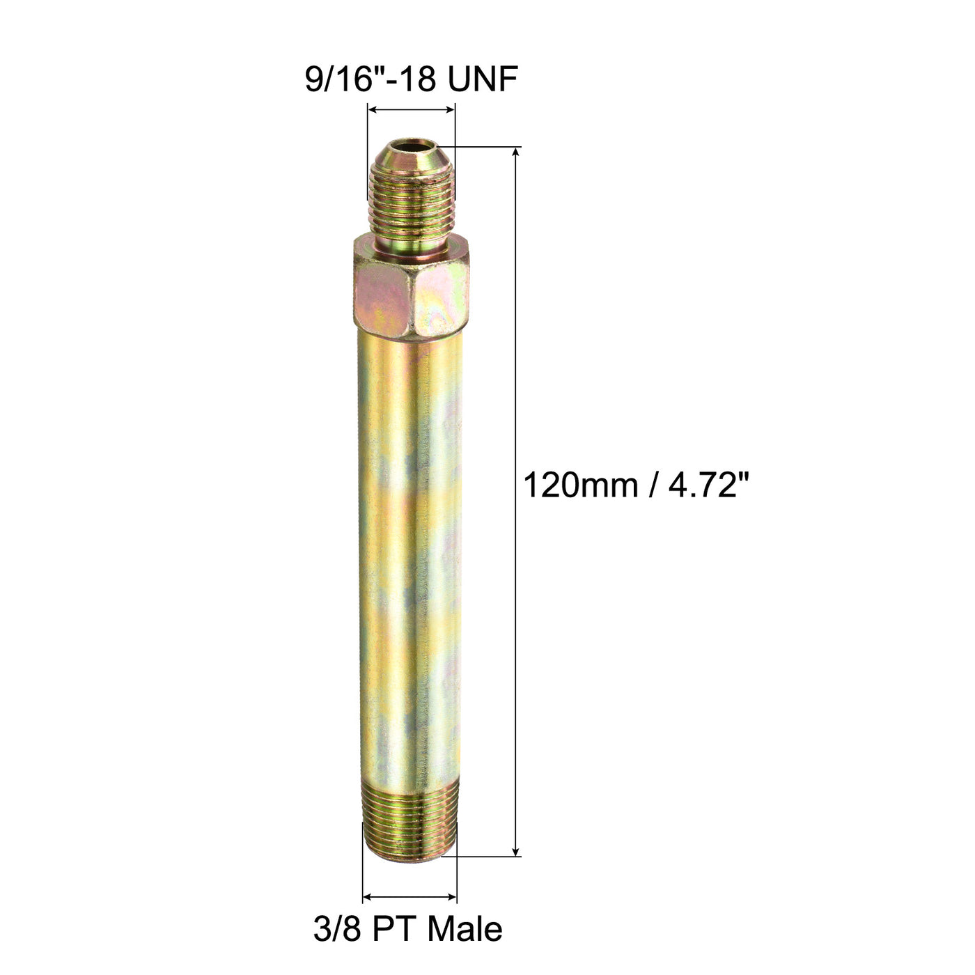 Harfington Extension Pipe Fittings Male to Male Thread Adapter Extension Connector Hex Coupling